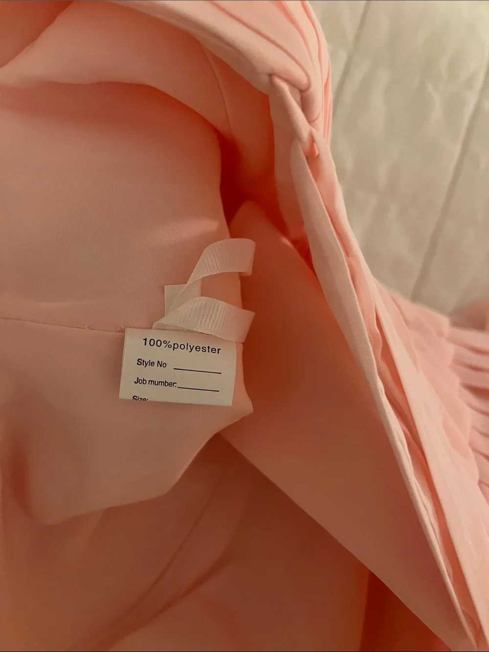 Light Pink Chiffon High-Low Formal Dress P2P 20